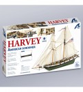 1:60. American Schooner Harvey Wooden Model Ship Kit thumbnail