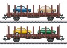 Märklin - DAF 66 flat car set NS thumbnail