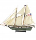 1:60. American Schooner Harvey Wooden Model Ship Kit thumbnail