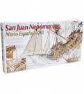 1:90 Vessel in Line San Juan Nepomuceno, Wooden Model Ship Kit thumbnail