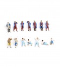 SET 14 DIE CAST FIGURINES - HERMIONE LAFAYETTE thumbnail