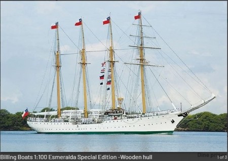 Billing Boats 1:100 Esmeralda Special Edition -Wooden hull