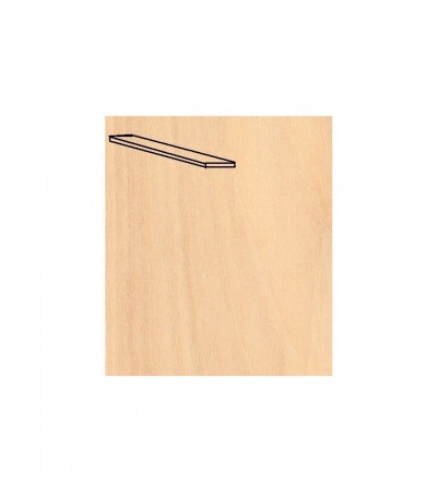 91068 BASSWOOD VENEERS 0,6x8x1000mm PACK 20 PCS