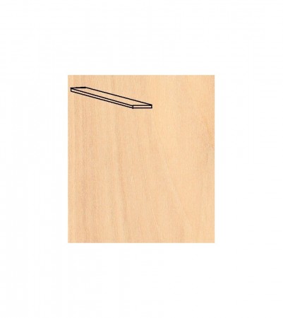 91068 BASSWOOD VENEERS 0,6x8x1000mm PACK 20 PCS 