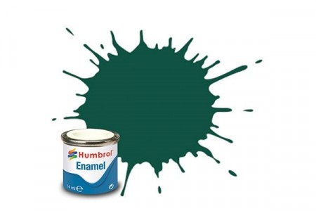 Paint enamel matt 14 ml us dark green