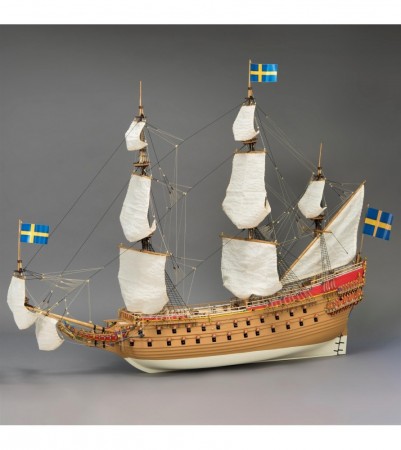1:65 Swedish Warship Vasa, Wooden Model Ship Kit