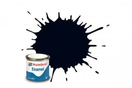 PAINT ENAMEL GLOSS 14 ML T BLACK
