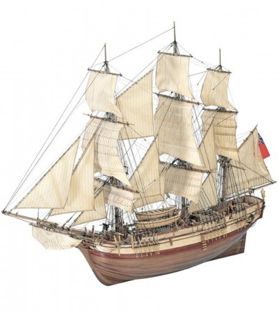 1:48 Frigate HMS Bounty, Wooden Model Ship Kit