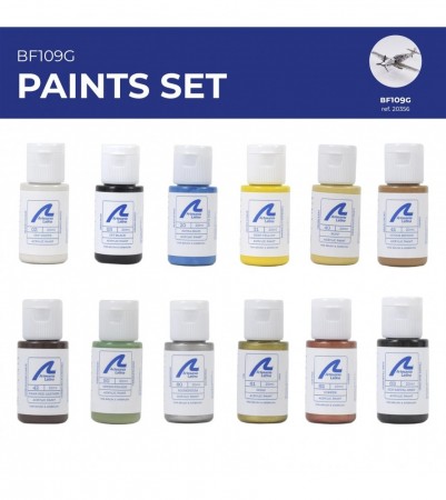 MESSERSCHMITT BF109G PAINTS SET (12 x 20 ml)