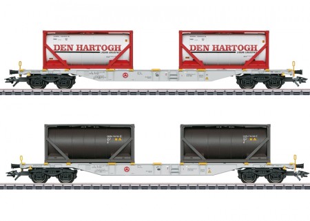 Gauge H0 - Article No. 47137 Type Sgns Container Transport Car Set