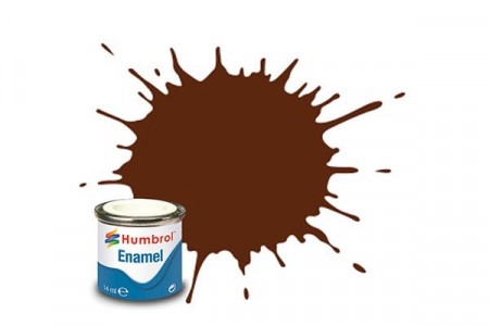 Paint enamel matt 14 ml german cam red brown
